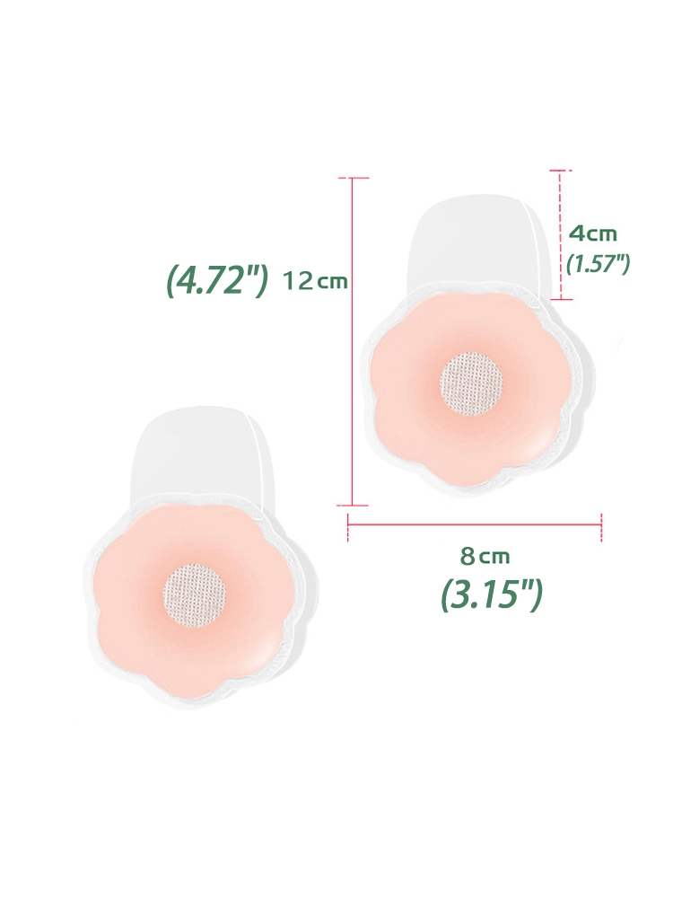 2 Pairs Reusable Breast Lift Tape Silicone Nipple Covers