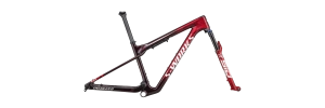2023 Specialized S-Works Epic World Cup 29" Mountain Frameset - X-Small, GLOSS RED TINT / FLAKE SILVER GRANITE / METALLIC WHITE SILVER