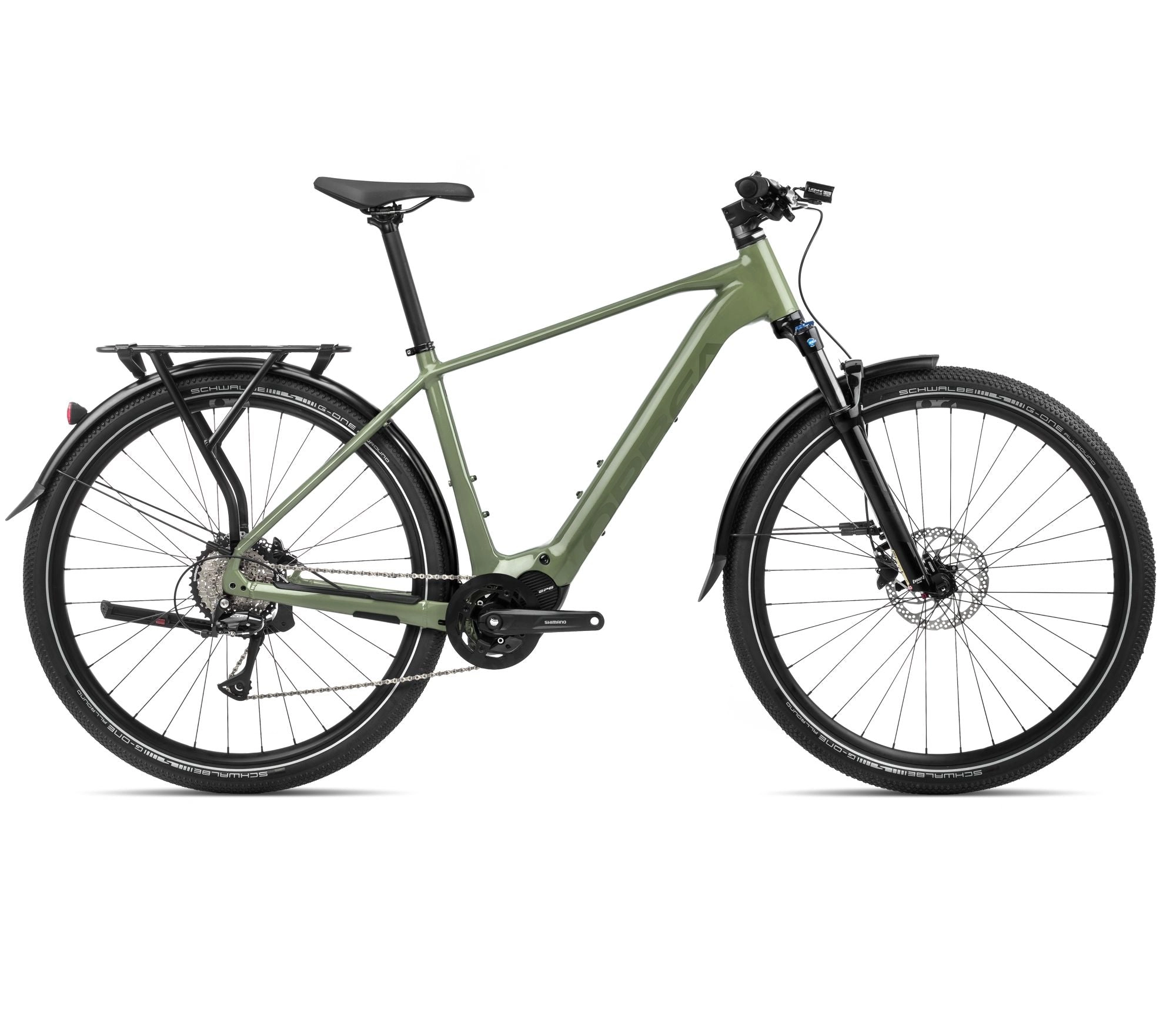 2024 Orbea KEMEN 40 Trekking Urban E-Bikes - Small, Urban Green (Gloss-Matte)
