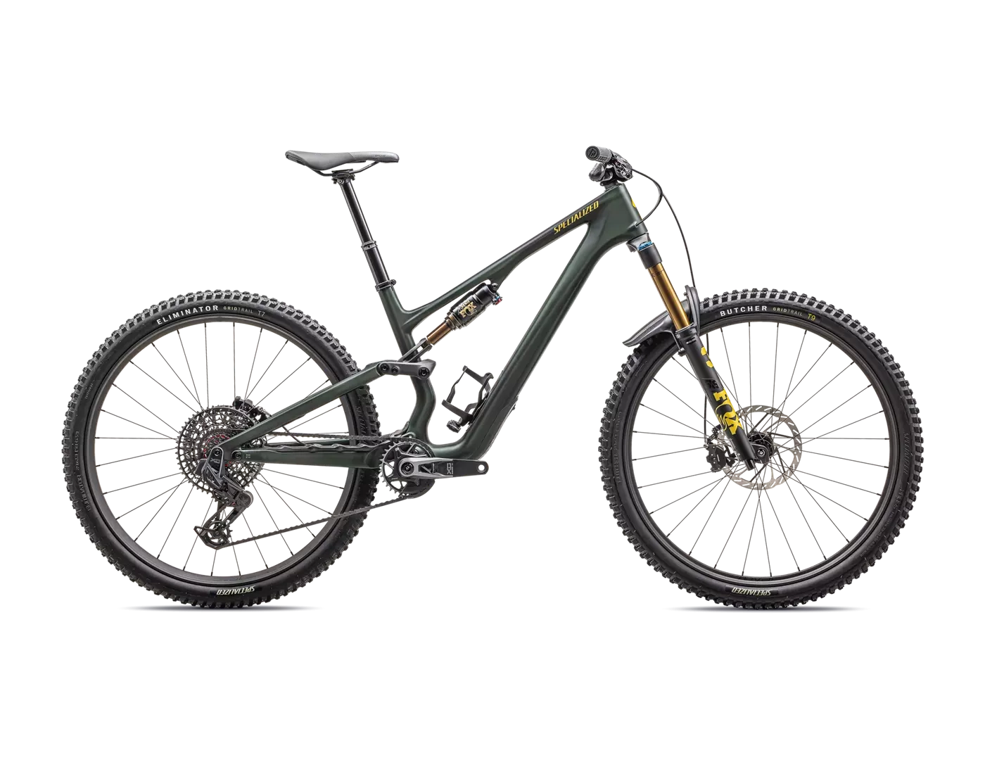 2025 Specialized Stumpjumper 15 Pro 29" Bike - S6, Satin Green Tint / Gunmetal / Satin Metallic Sulphur