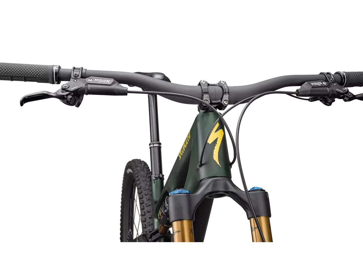2025 Specialized Stumpjumper 15 Pro 29" Bike - S6, Satin Green Tint / Gunmetal / Satin Metallic Sulphur
