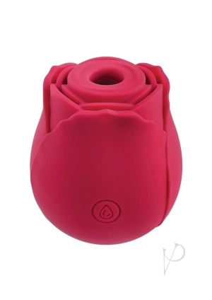 Adam & Eve Eve's Ravishing Rose Clit Pleaser Silicone Rechargeable Stimulator - Red