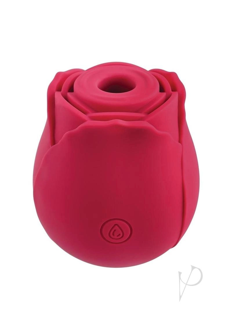 Adam & Eve Eve's Ravishing Rose Clit Pleaser Silicone Rechargeable Stimulator - Red