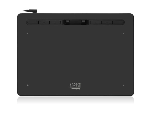 Adesso CyberTablet K10 - Digitizer - 10 x 6 in - electromagnetic - 6 buttons - wired - USB-C - black CYBERTABLETK10