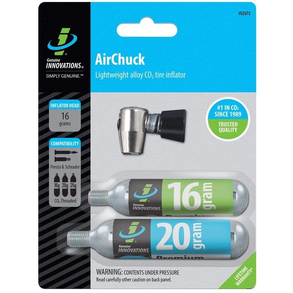 Air Chuck Elite Bike Co2 Inflator w/ 16 & 20 Gram Cartridge