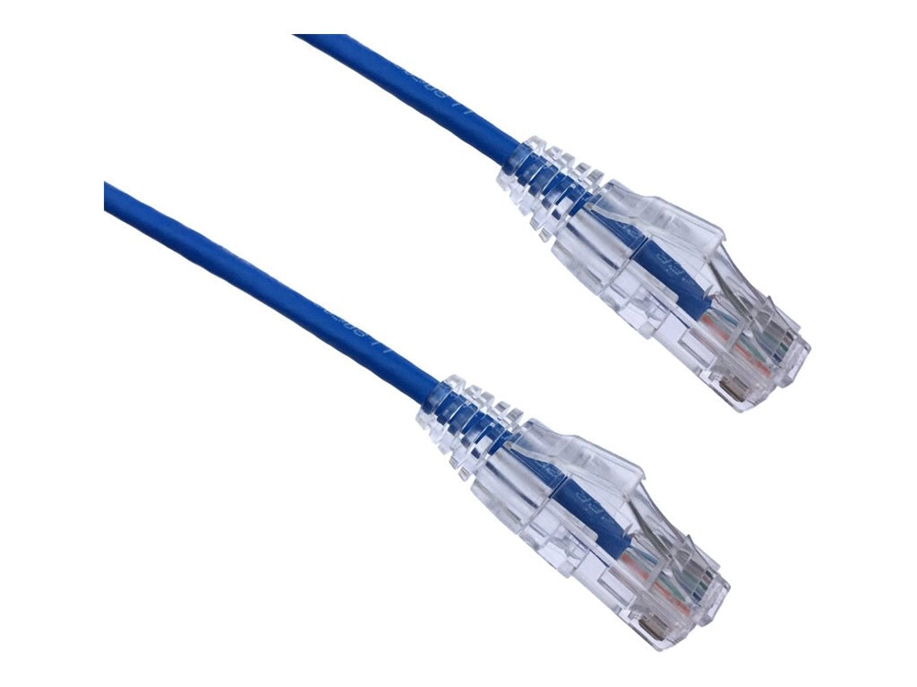 Axiom BENDnFLEX - Patch cable - TAA Compliant - RJ-45 (M) to RJ-45 (M) - 1 ft - CAT 6 - snagless, ultra-thin - blue AXG96111