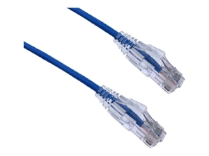 Axiom BENDnFLEX - Patch cable - TAA Compliant - RJ-45 (M) to RJ-45 (M) - 1 ft - CAT 6 - snagless, ultra-thin - blue AXG96111