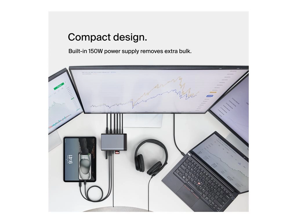 Belkin CONNECT 11-in-1 Pro - Docking station - USB-C - USB-C - 1GbE - 150 Watt INC020TTSGY