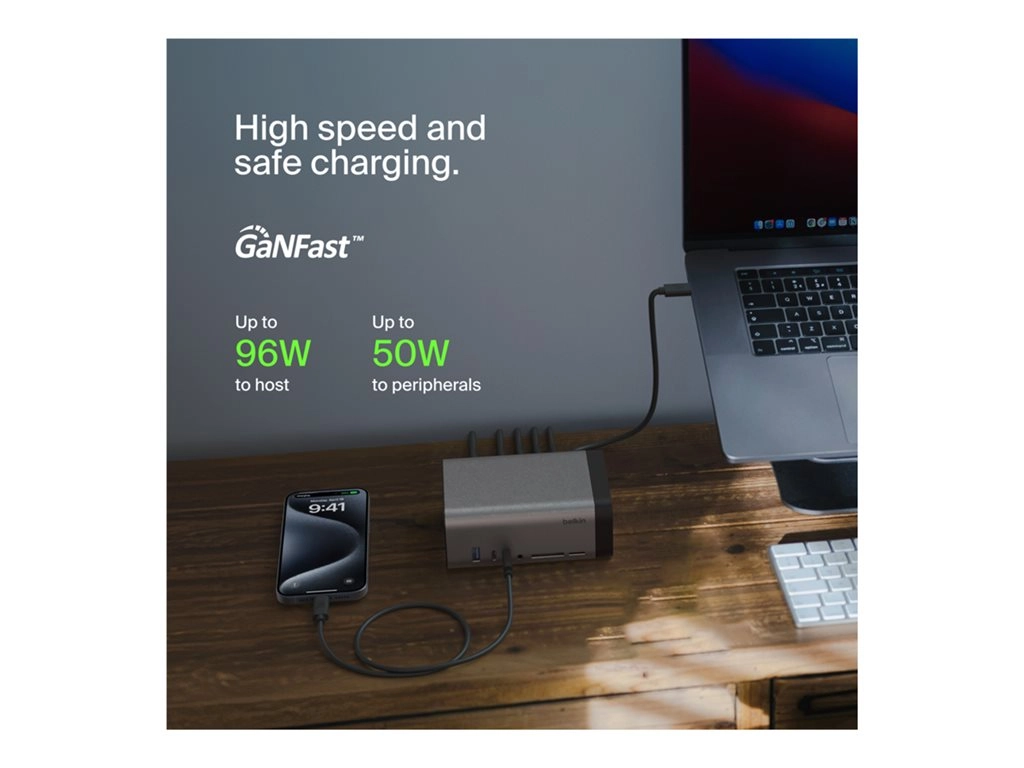 Belkin CONNECT 11-in-1 Pro - Docking station - USB-C - USB-C - 1GbE - 150 Watt INC020TTSGY