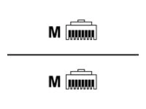Black Box - Patch cable - RJ-45 (M) to RJ-45 (M) - 25 ft - STP - CAT 6 - booted, plenum, snagless, solid - violet C6S-P-SB-SLD-VT-25