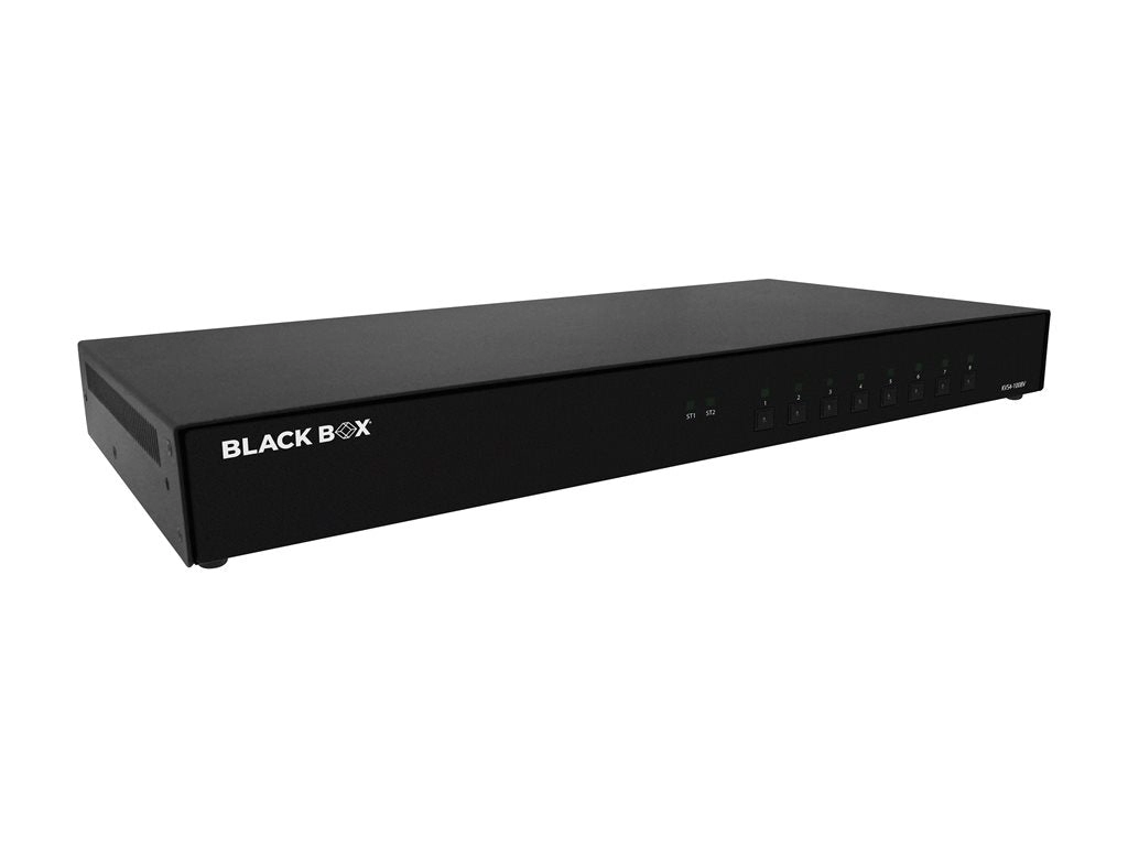 Black Box SECURE KVS4-1008V - KVM / audio switch - 8 x KVM / audio - 1 local user - desktop - TAA Compliant
