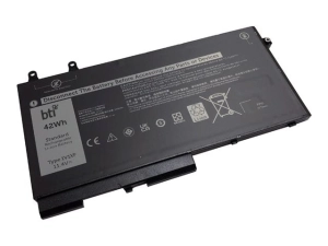 BTI - Notebook battery (equivalent to: Dell 451-BCLI) - lithium ion - 3-cell - 3680 mAh - 42 Wh 451-BCLI-BTI