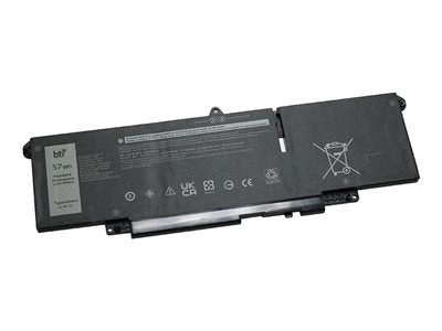 BTI - Notebook battery (equivalent to: Dell 66DWX) - lithium ion - 3-cell - 5000 mAh - 57 Wh 66DWX-BTI