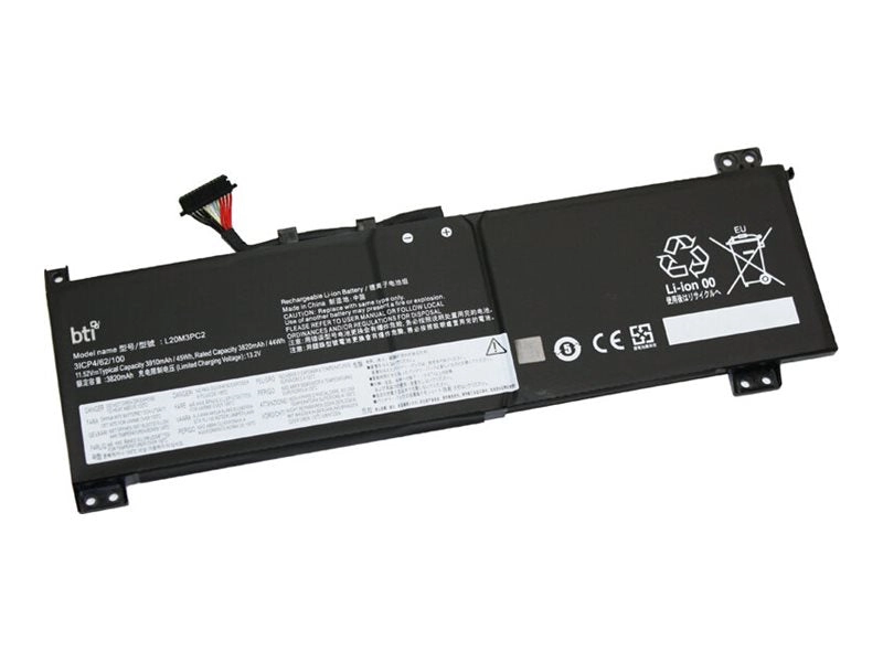 BTI - Notebook battery (equivalent to: Lenovo L20M3PC2) - lithium ion - 3-cell - 3910 mAh - 45 Wh - for P/N: 82K2000VUS L20M3PC2-BTI