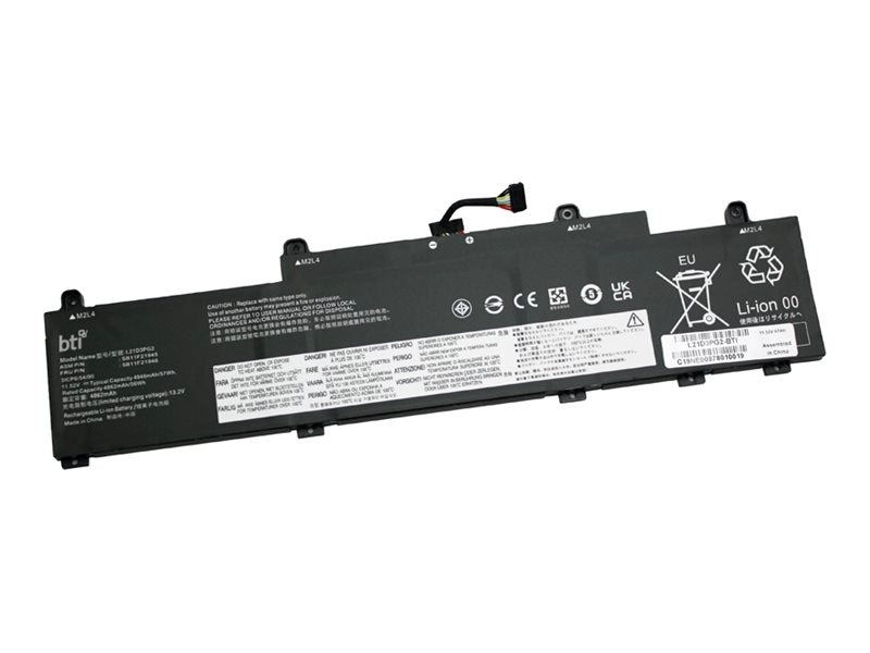 BTI - Notebook battery (equivalent to: Lenovo L21D3PG2) - lithium ion - 3-cell - 4950 mAh - 57 Wh L21D3PG2-BTI