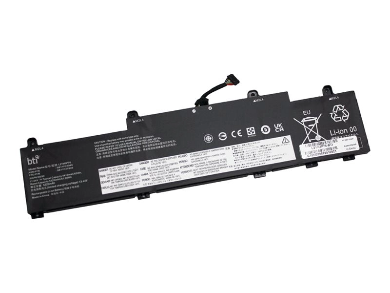 BTI - Notebook battery (equivalent to: Lenovo L21M3P76) - lithium ion - 3-cell - 5410 mAh - 63 Wh L21M3P76-BTI