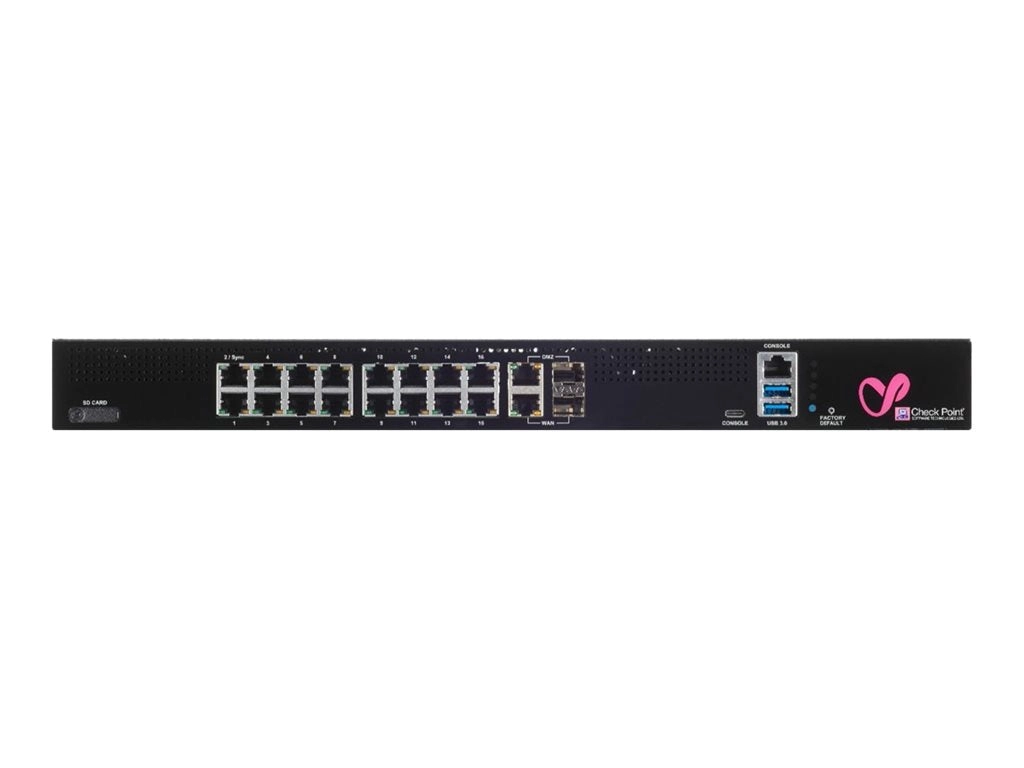 Check Point Quantum Spark 1600 - Security appliance - with 1 Year SandBlast (SNBT) Security Subscription Package and 5 Years CPAP-SG1600-SNBT-CO-PREMPRO-5Y