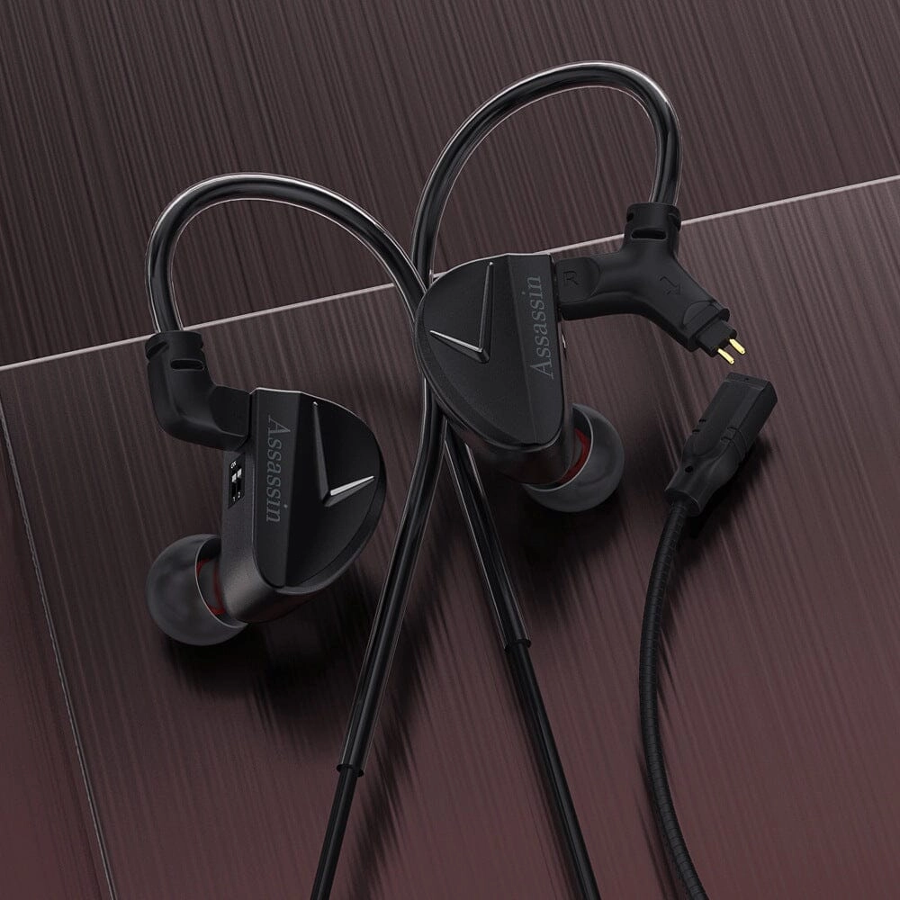 CVJ Assassin 10mm DD   1 BA   1 New Vibration Driver Unit Gaming IEMs