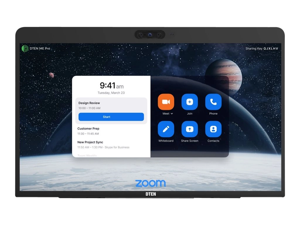 DTEN ME Pro - Interactive whiteboard w/ LED display - multi-touch - capacitive - wired - Ethernet, HDMI, USB-C, IEEE 802.11a/b/g/n/ac DBA0027EA-S1