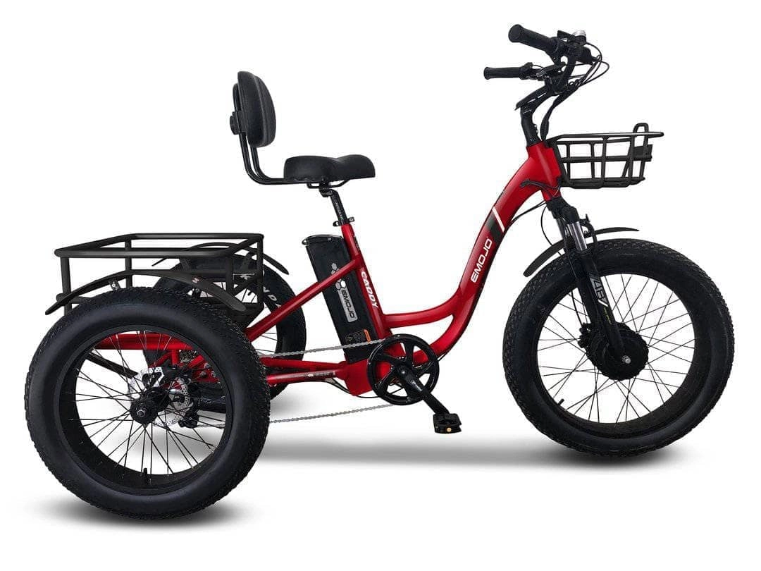 Emojo Caddy Pro Electric Trike [48V 500W Fat Tire Tricycle]