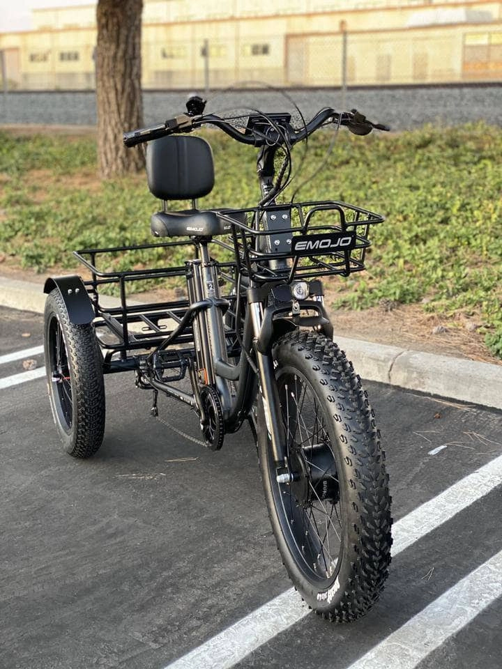 Emojo Caddy Pro Electric Trike [48V 500W Fat Tire Tricycle]