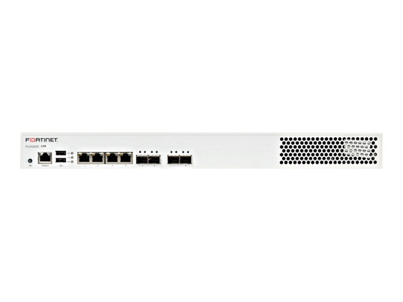 Fortinet FortiADC 220F - Application accelerator - with 1 year 24x7 FortiCare and FortiADC Standard Bundle - 1GbE - 1U - rack-mountable FAD-220F-BDL-973-12