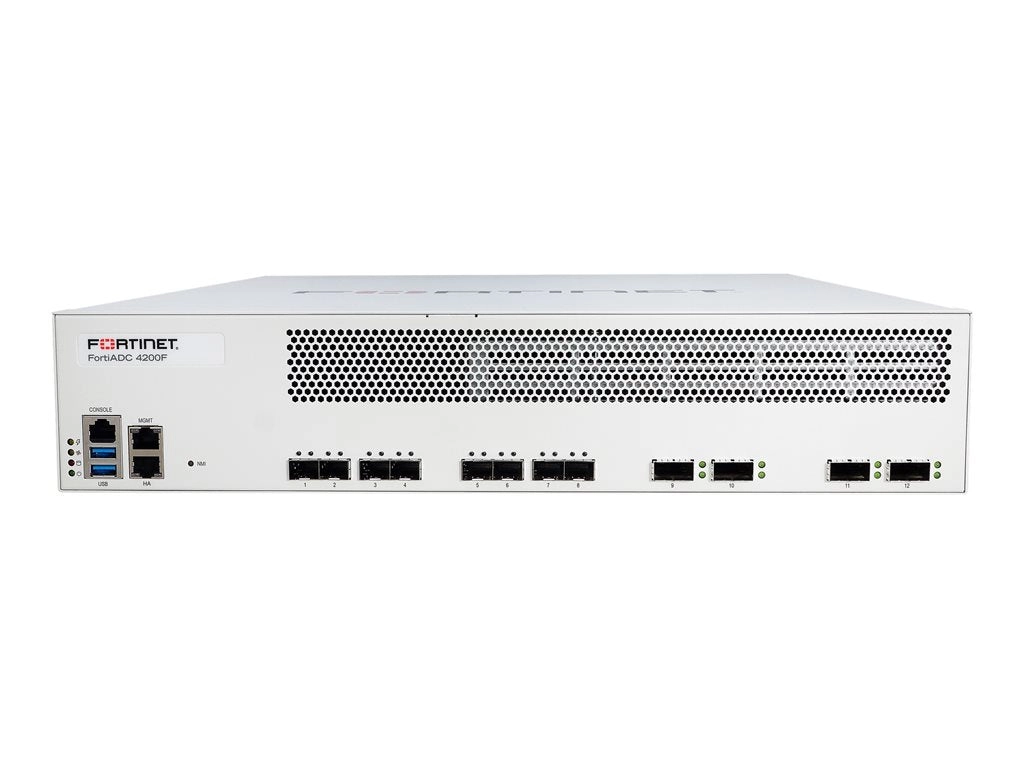 Fortinet FortiADC 4200F - Application accelerator - with 1 year FortiCare Premium Support   1 year FortiADC AI Security Bundle FAD-4200F-BDL-732-12