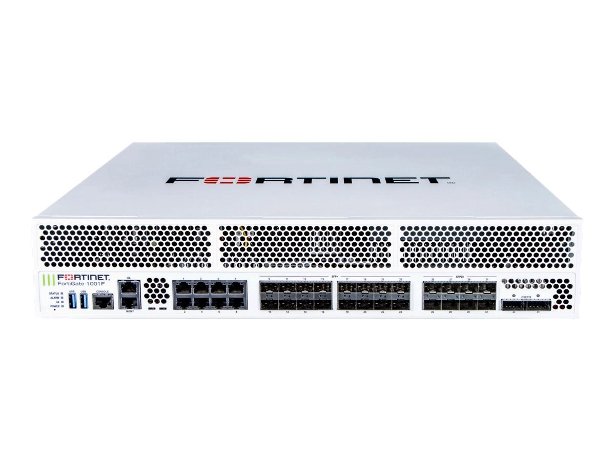 Fortinet FortiGate 1001F - Security appliance - with 5 years 24x7 FortiCare Support   5 years FortiGuard Unified Threat Protection FG-1001F-BDL-950-60