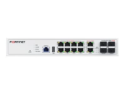 Fortinet FortiSwitch 110G-FPOE - Switch - managed - 2 x 10/100/1000/2.5G/5G (PoE  )   8 x 10/100/1000/2.5G (PoE )   2 x 10 Gigabit FS-110G-FPOE