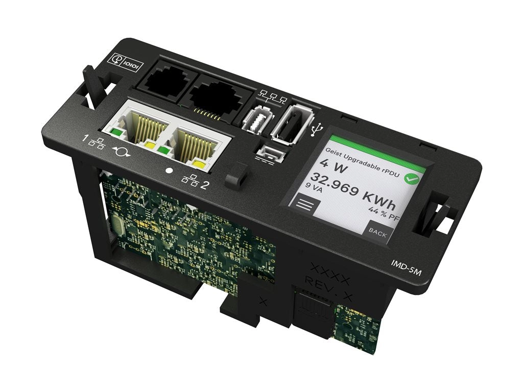 Geist Switched Outlet Level Monitoring DUU5M4W1-36PT67-1S02A9K00-S-A - Power distribution unit - AC 240/415 V - 11 kW - 3-phase VP7UU0A0