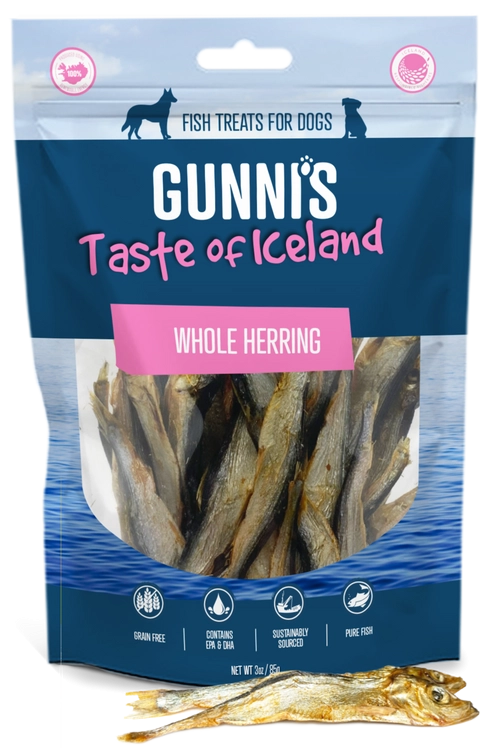 Gunni's Whole Herring Treats for Dogs