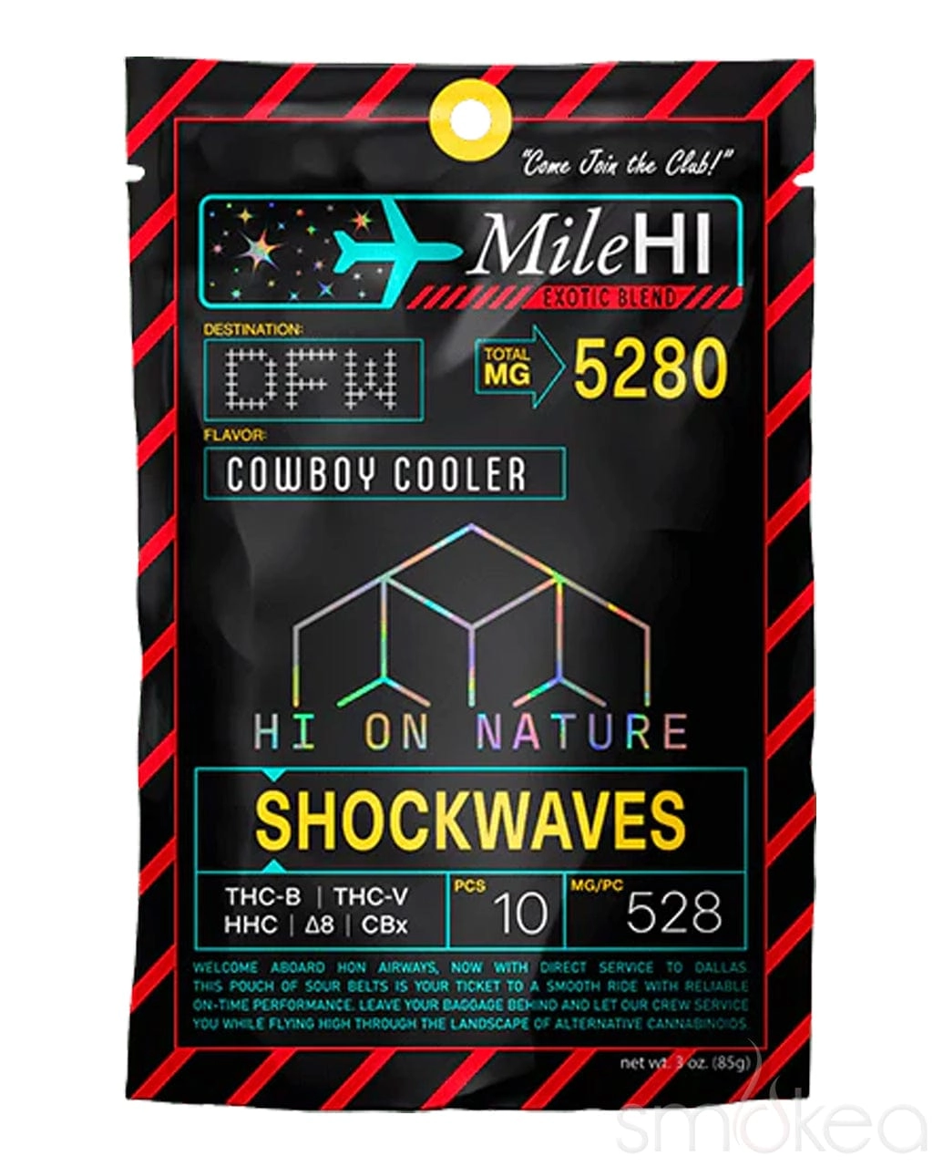 Hi On Nature 5280mg Mile Hi Blend Shockwaves - Cowboy Cooler