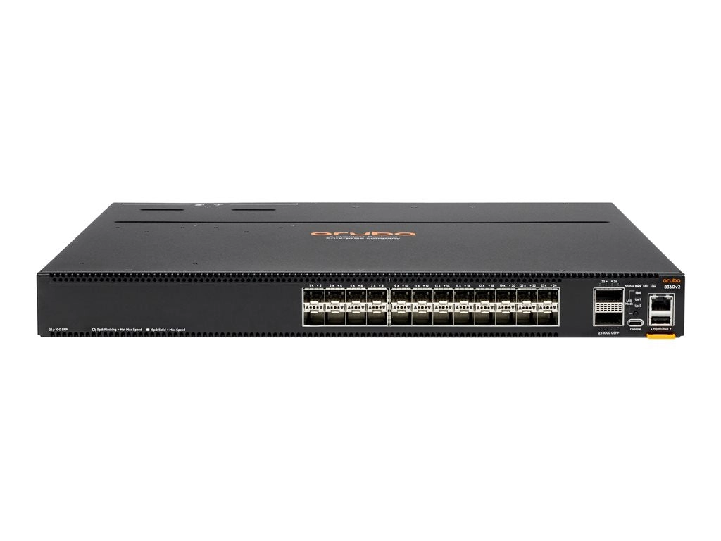 HPE Aruba CX 8360-24XF2C v2 - Switch - L3 - managed - 24 x 1 Gigabit / 10 Gigabit SFP / SFP    2 x 40/100 Gigabit QSFP  / QSFP28 R9G16A#B2E