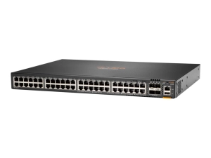 HPE Aruba Networking CX 6200F 48G 4SFP  Switch - Switch - L3 - managed - 48 x 10/100/1000   4 x 100/1000/10G SFP  - front and JL726B#B2E