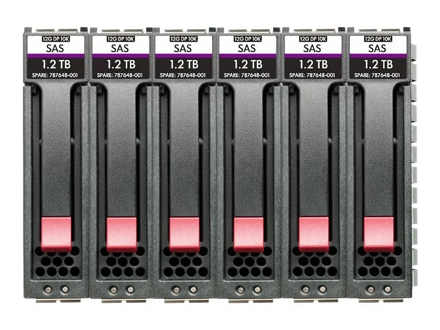 HPE Midline - Hard drive - 12 TB - hot-swap - 3.5 LFF - SAS 12Gb/s - 7200 rpm - remarketed (pack of 6)" R0Q71AR