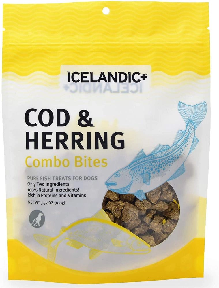 Icelandic  Cod & Herring Combo Bites Fish Dog Treats