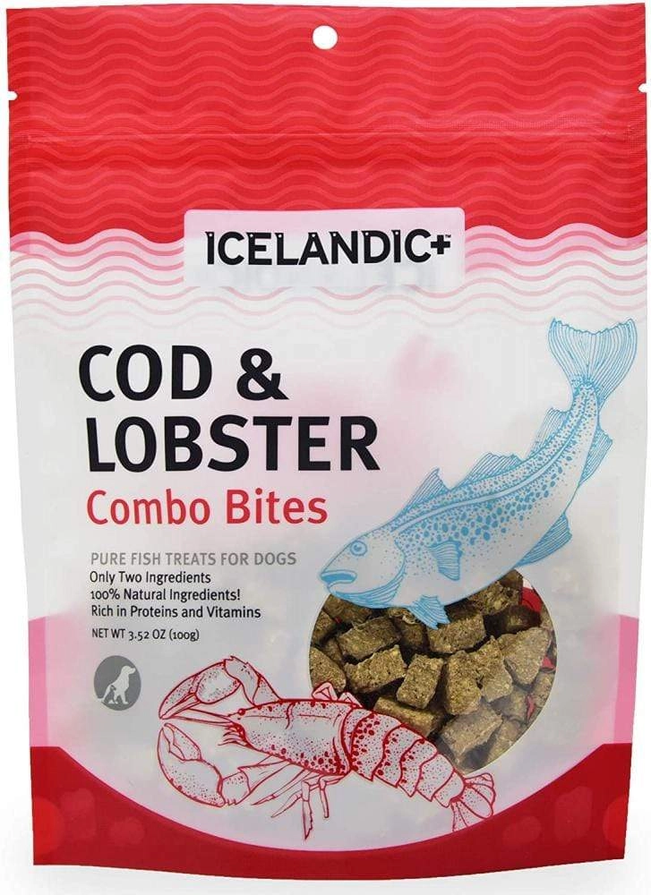 Icelandic  Cod & Lobster Combo Bites Fish Dog Treats