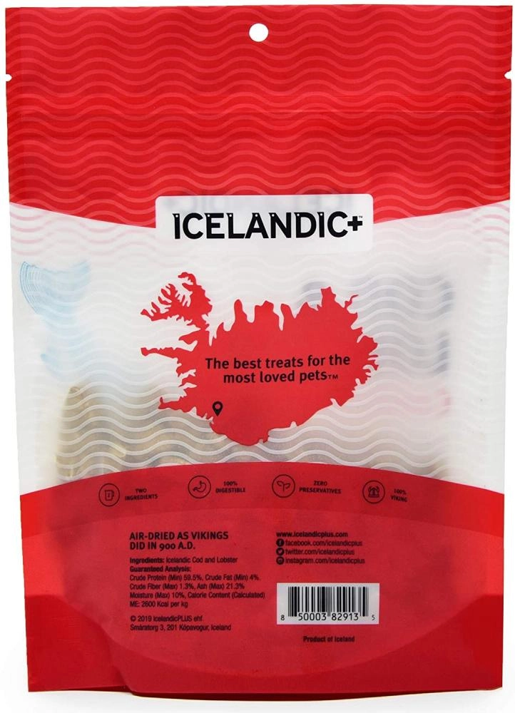 Icelandic  Cod & Lobster Combo Bites Fish Dog Treats