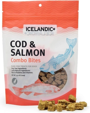 Icelandic  Cod & Salmon Combo Bites Fish Dog Treats