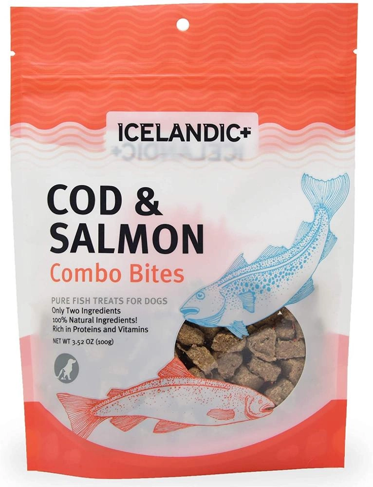 Icelandic  Cod & Salmon Combo Bites Fish Dog Treats
