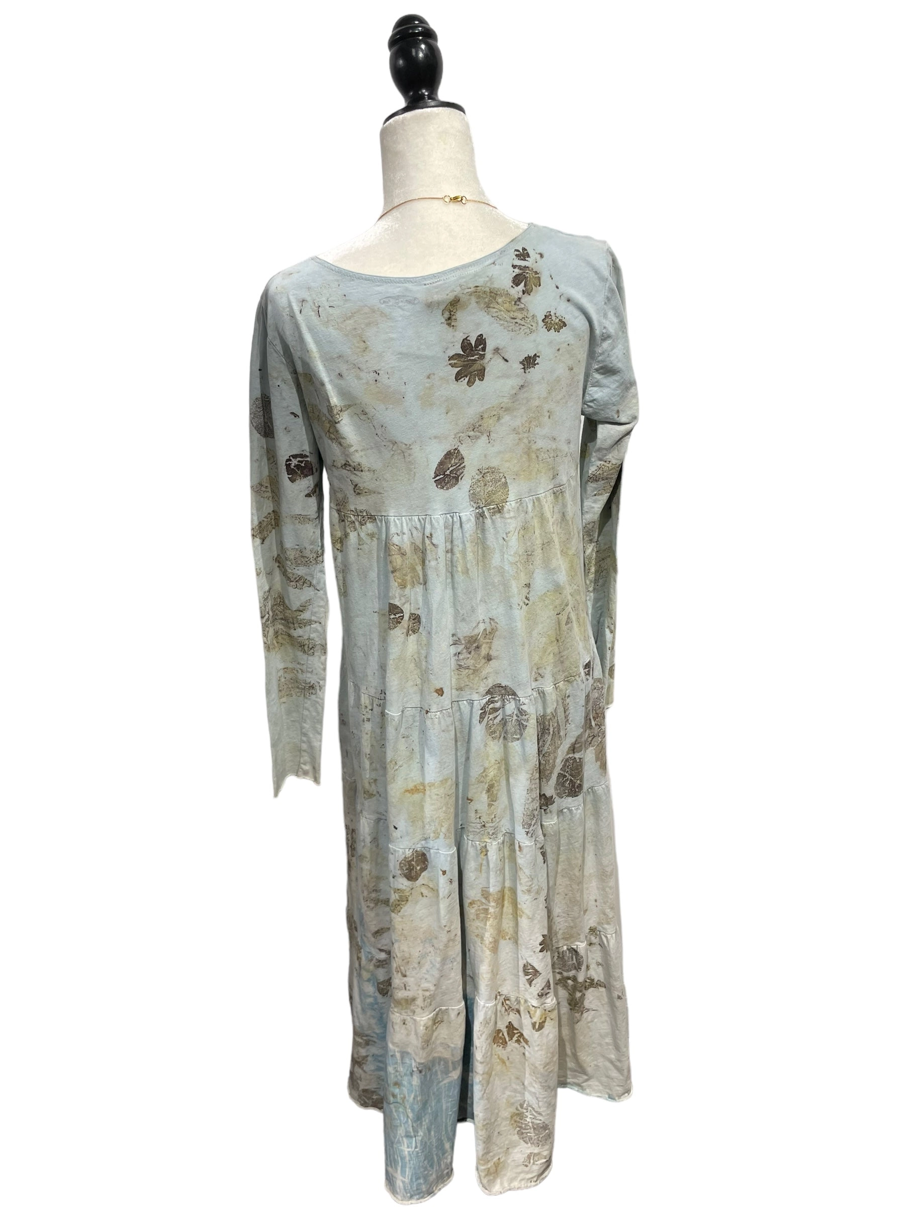 Long sleeve cotton dress full length