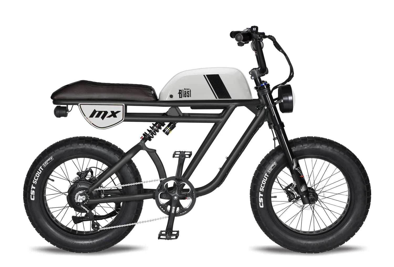 Michael Blast Outsider MX Retro Fat Tire Electric Bike