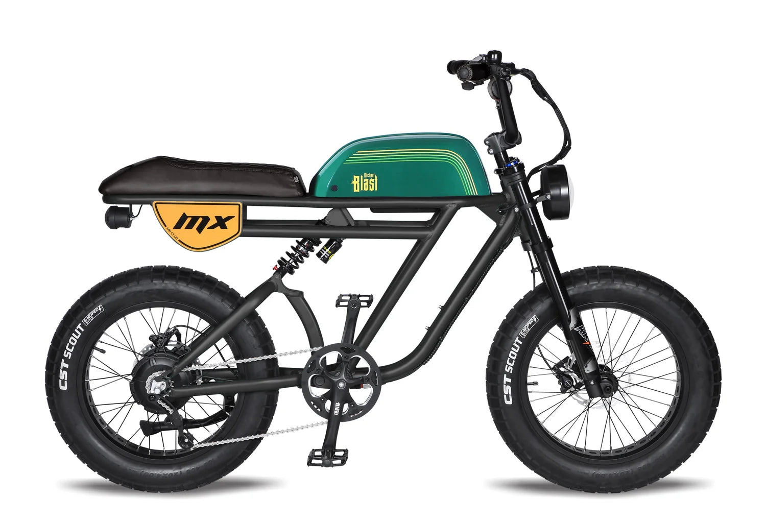 Michael Blast Outsider MX Retro Fat Tire Electric Bike