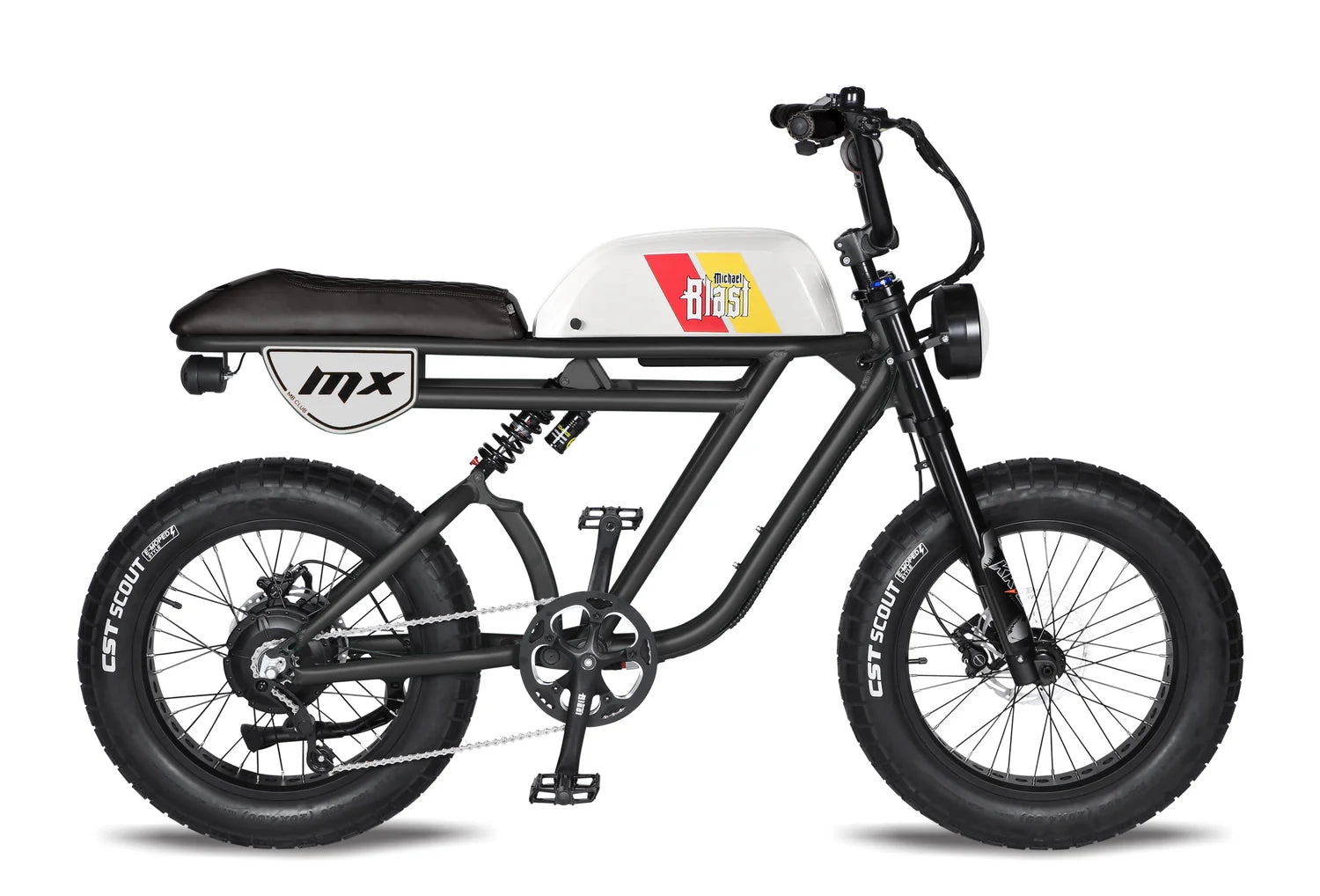 Michael Blast Outsider MX Retro Fat Tire Electric Bike