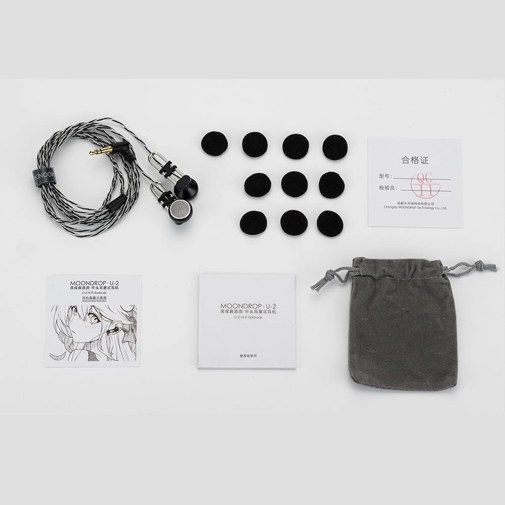 Moondrop U-2/U2 14.8mm Dynamic Driver Earbuds
