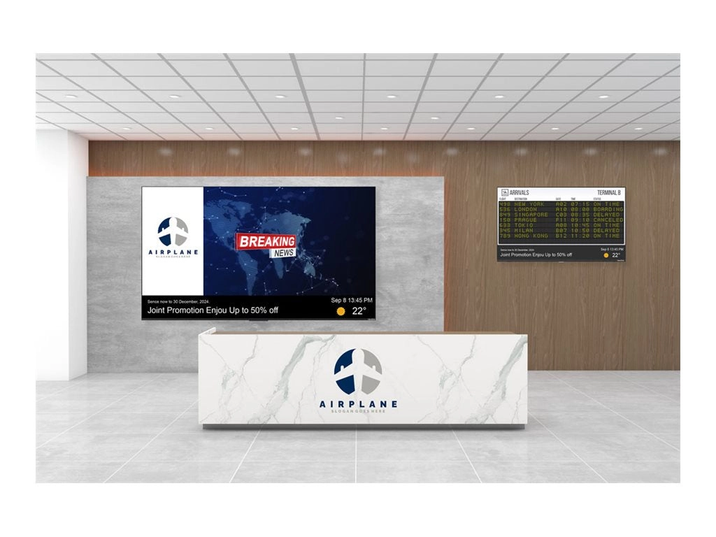 Newline STV-6524-PLUS - 65 Diagonal Class STV  Series LED-backlit LCD display - interactive digital signage - Android - 4K UHD