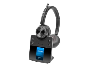 Poly Savi 7420 OFFICE - Savi 7400 series - headset system - on-ear - DECT / Bluetooth - wireless - black 8L567AA#ABA