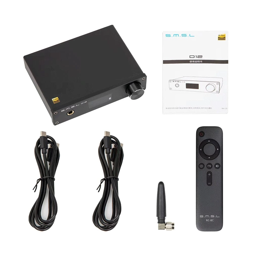 Pre-Order SMSL D12 AK4493S Bluetooth 5.0 USB MQA DAC & Headphone Amplifier