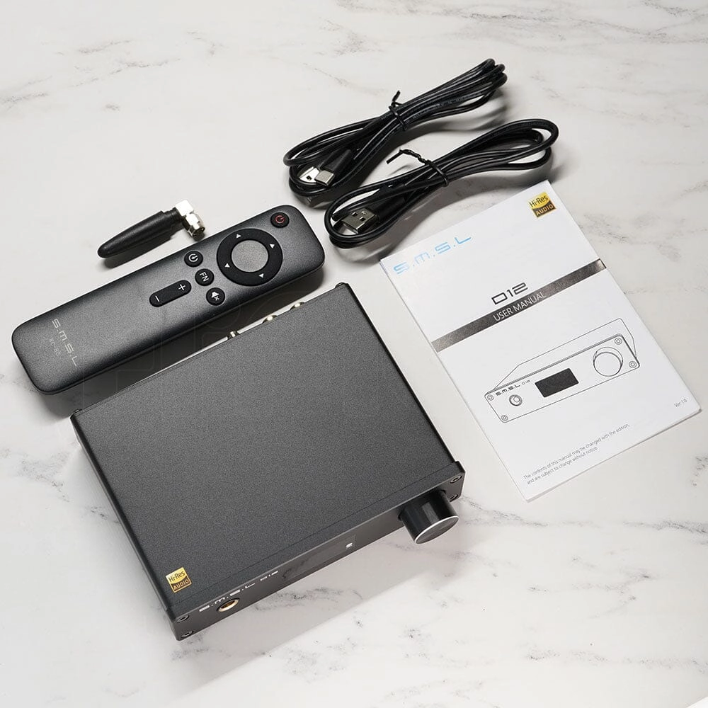 Pre-Order SMSL D12 AK4493S Bluetooth 5.0 USB MQA DAC & Headphone Amplifier