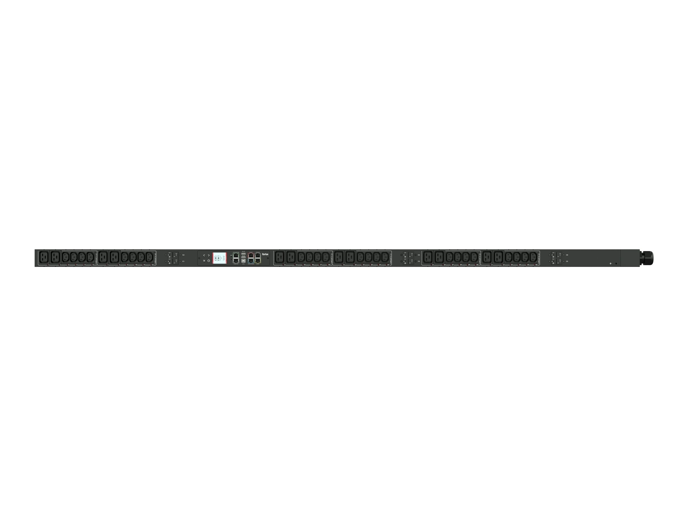 Raritan Dominion PX PX3-5730V-V2 - Power distribution unit (rack-mountable) - AC 400 V - 22200 VA - 3-phase WYE (star) - RS-232,